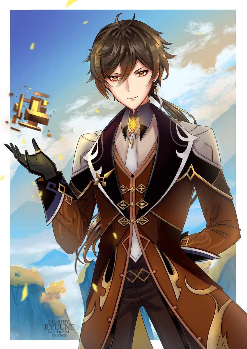 每日好图：原神#钟离#公子#同人图【11月5日更新】