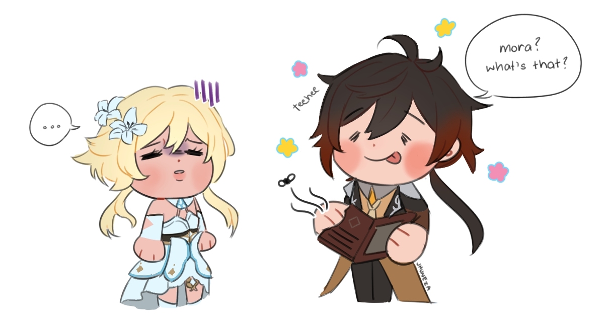 每日好图：原神#钟离#公子#同人图【11月5日更新】