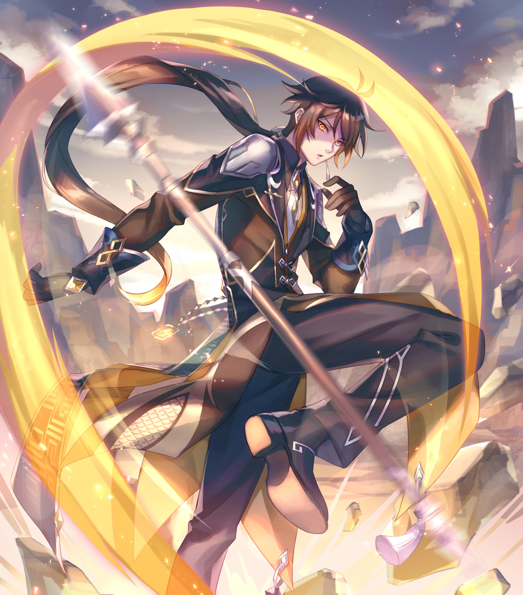 每日好图：原神#钟离#公子#同人图【11月5日更新】