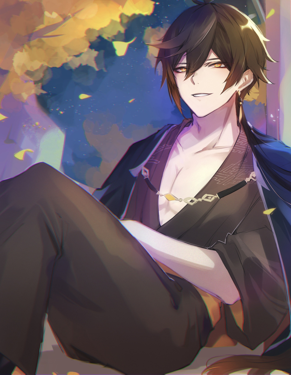 每日好图：原神#钟离#公子#同人图【11月5日更新】