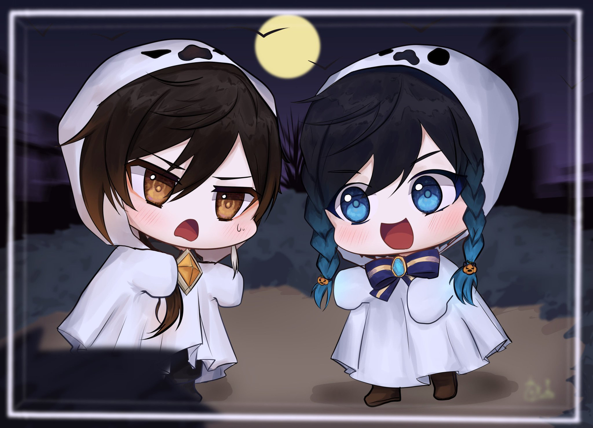 每日好图：原神#钟离#公子#同人图【11月5日更新】