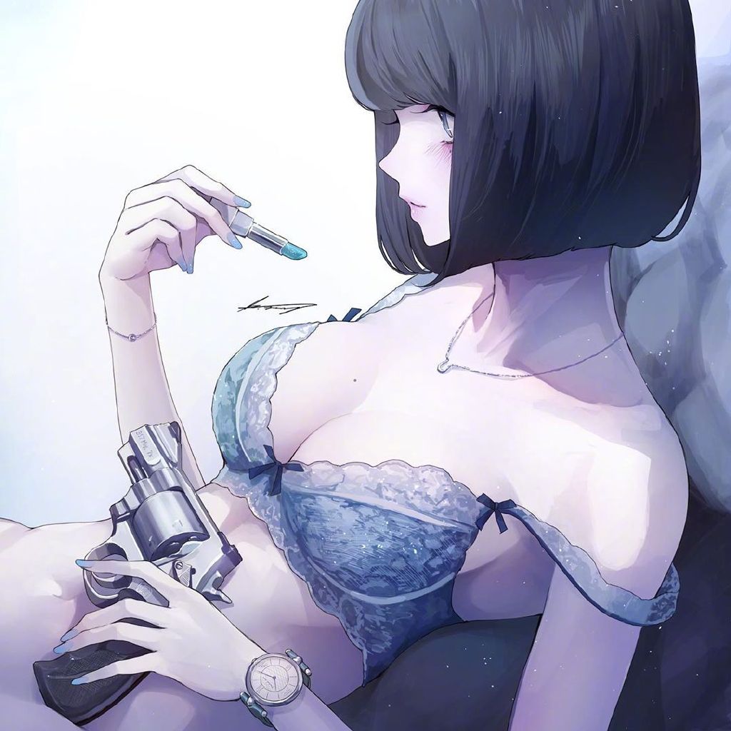 每日好图：JK、枪与车【画师：海凪コウ】