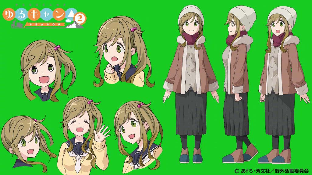 1月新番：『摇曳露营△』第2季角色设定多图公开！