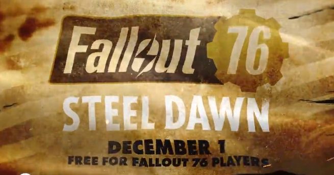 《辐射 76》DLC「钢铁黎明」宣传视频公布，12月1日上线