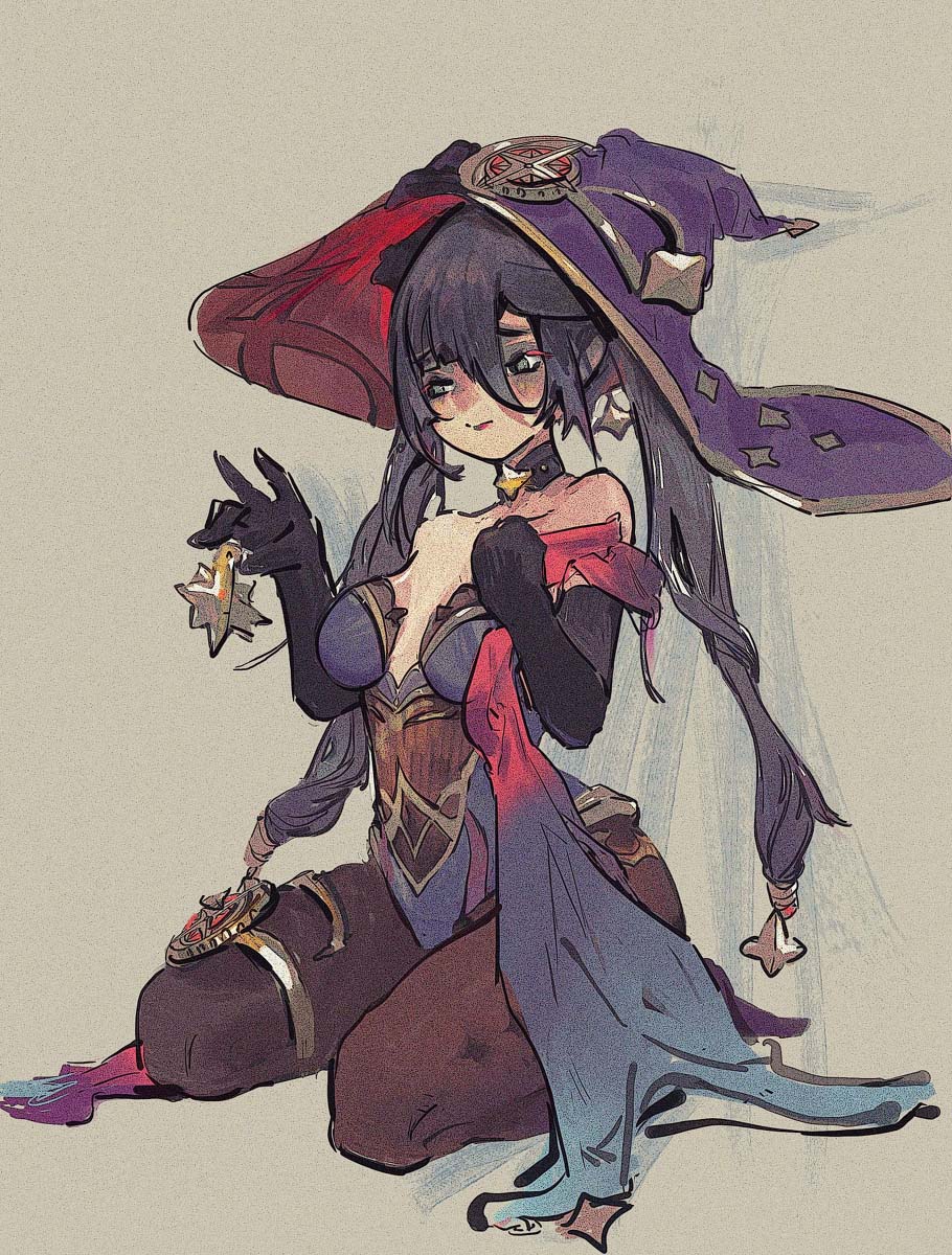 每日好图：原神同人图#涩图#福利图#莫娜#芭芭拉【11月5日更新：二】