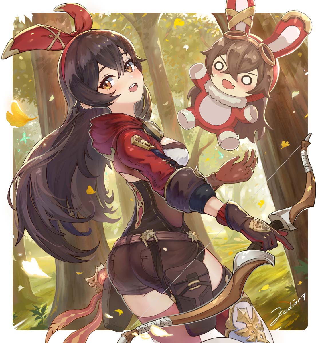 每日好图：原神安柏#同人图#涩图#福利图【11月更新】