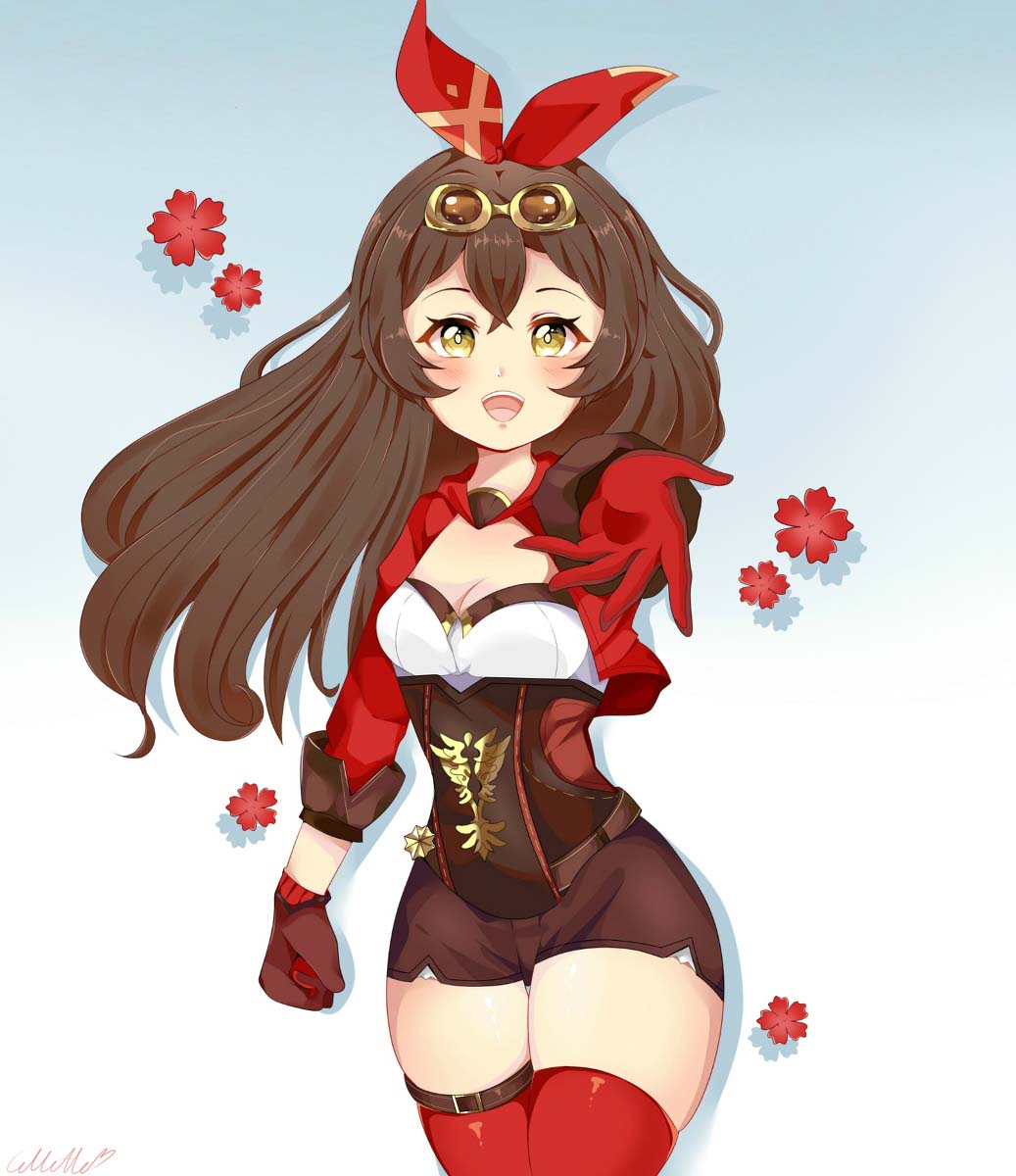 每日好图：原神安柏#同人图#涩图#福利图【11月更新】