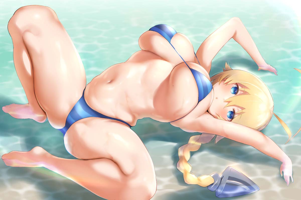 每日好图：性感泳装#P站#同人美图推荐【画师：猫しょこ】