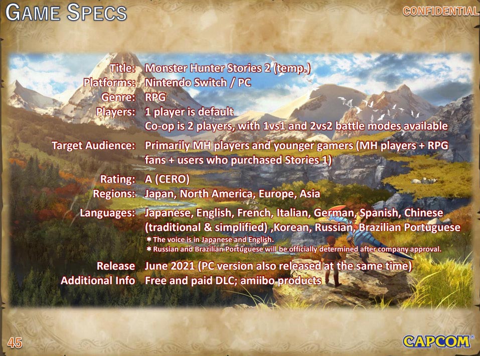 《怪物猎人物语2：破灭之翼》黑客爆料：2021年6月登陆NS/PC