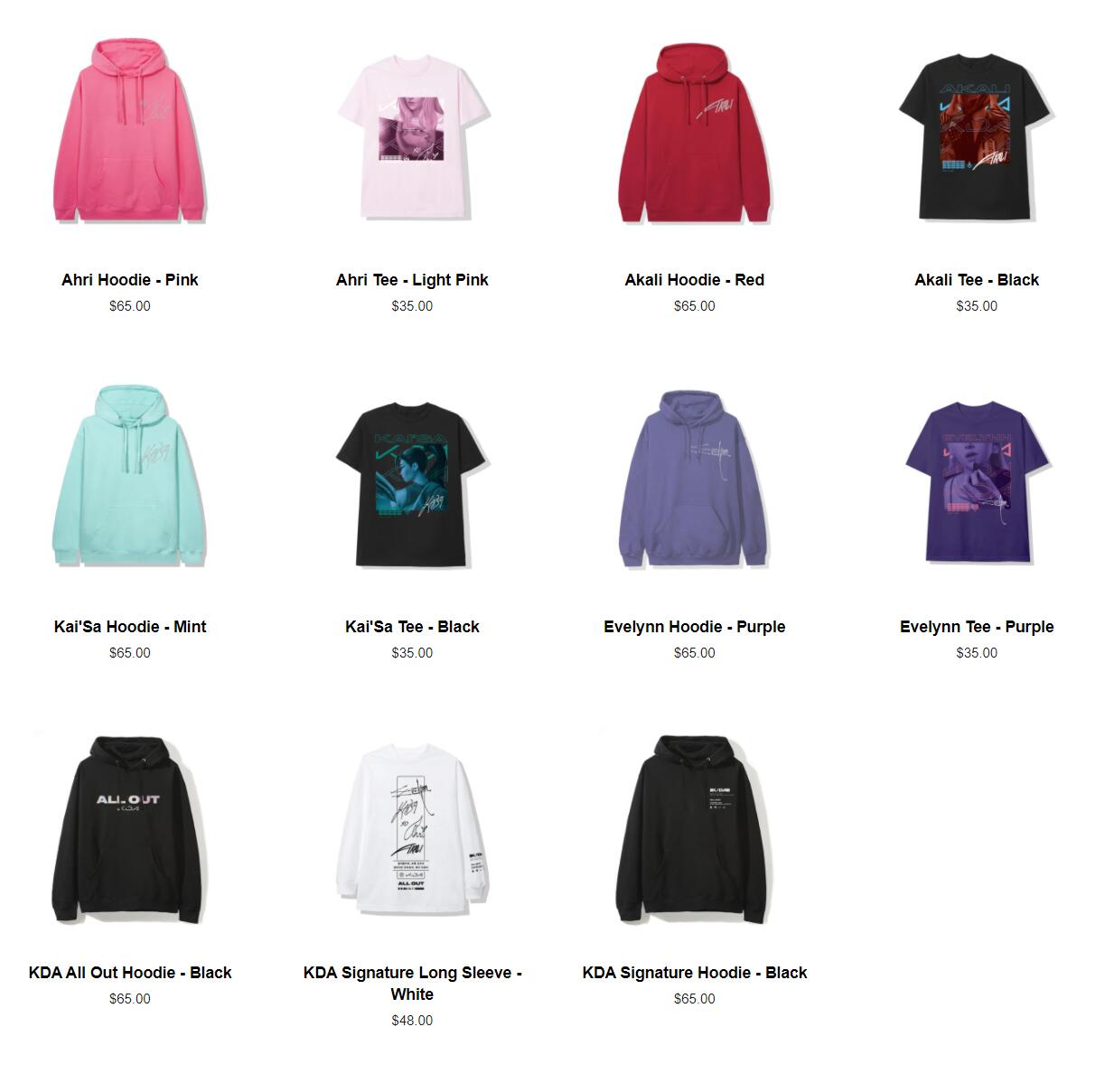 进军时尚领域,RIOT推出K/DA “ALL OUT”联动服装插图1 进军时尚领域,RIOT推出K/DA “ALL OUT”联动服装