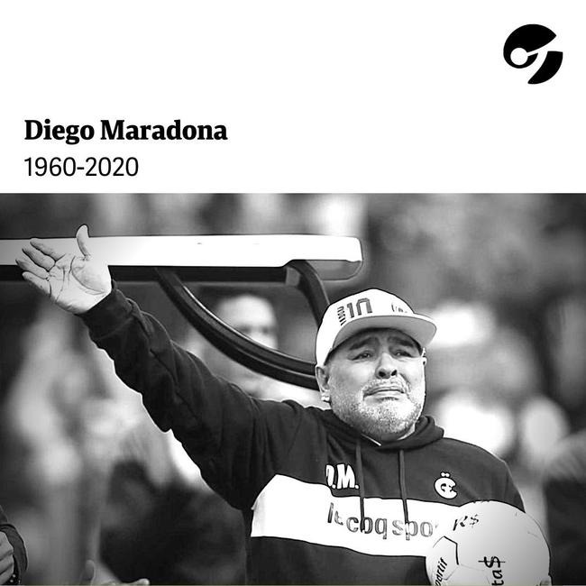 一代球王马拉多纳突发心脏骤停去世 享年60岁