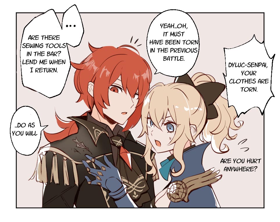 原神同人小剧场：迪卢克与琴