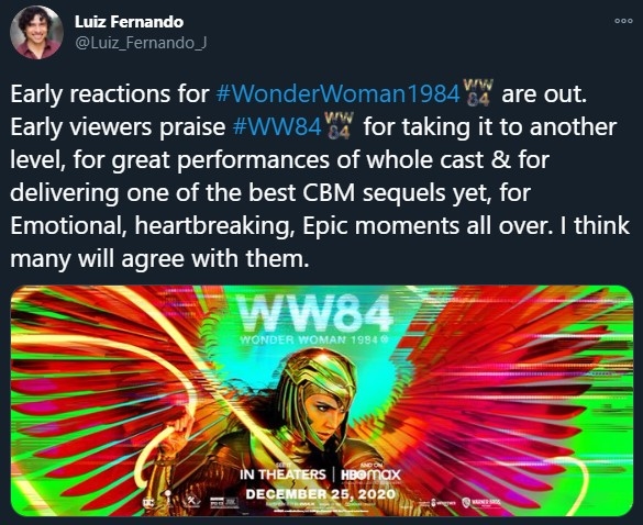 《神奇女侠1984》获影评界一致好评