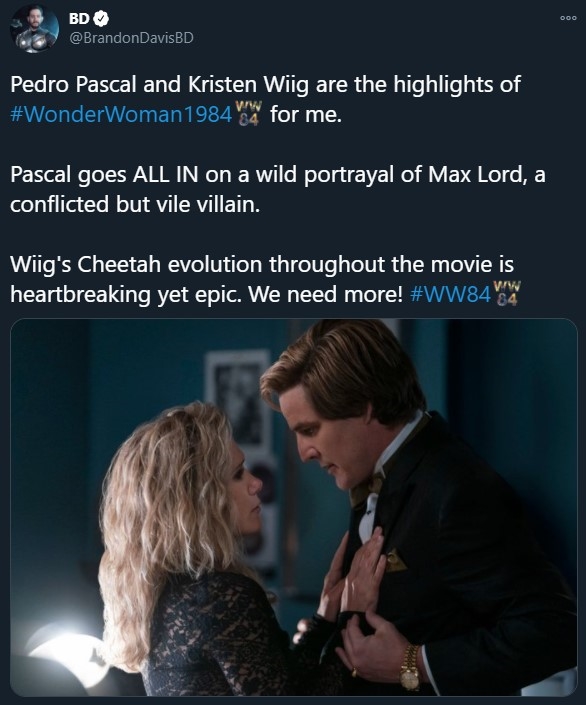 《神奇女侠1984》获影评界一致好评