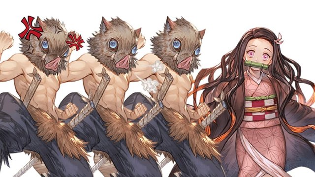 「鬼灭之刃」联动「碧蓝幻想」角色全表情