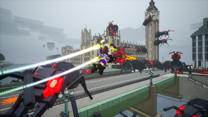 PS4/NS《方块地球防卫军》2021年春季推出中文版