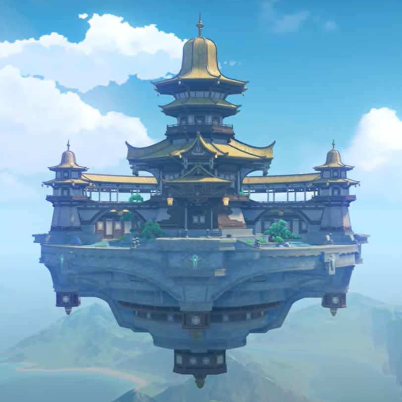 原神：玩家在【MC】重现“群玉阁”