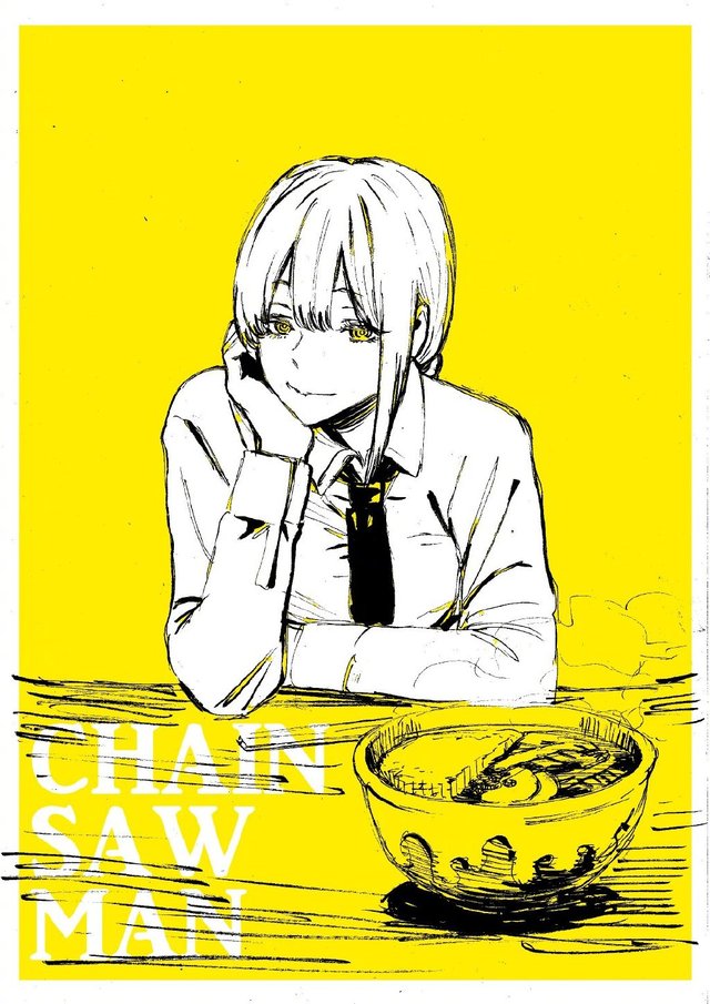 《地狱乐》作者“贺来友治”分享《电锯人》相关插画