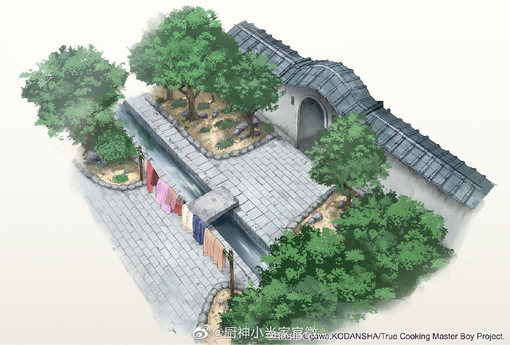 《厨神小当家》第二季场景设定图公开 饱览山川雄美风光