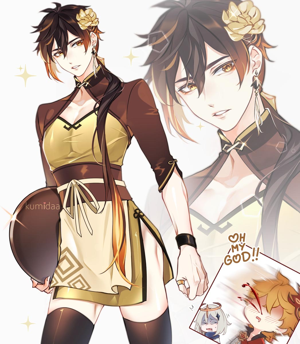 午安原神人：原神同人图#男场#迪卢克/凯亚/公子/钟离/魈【12月18日新】