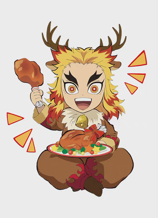 《鬼灭之刃》官方Q版圣诞贺图公布