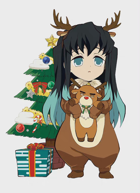 《鬼灭之刃》官方Q版圣诞贺图公布