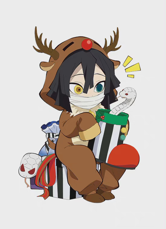 《鬼灭之刃》官方Q版圣诞贺图公布