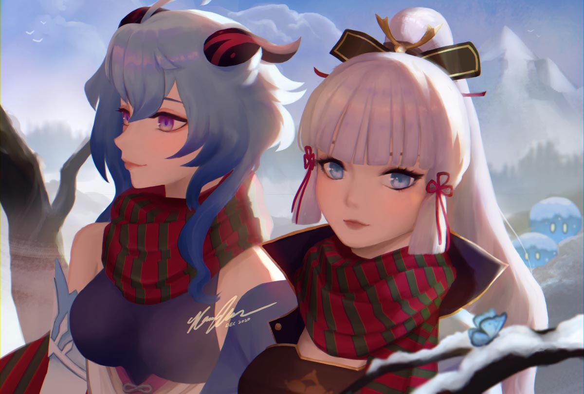 原神同人图#P站福利图精选#早安原神人【12月27日新】