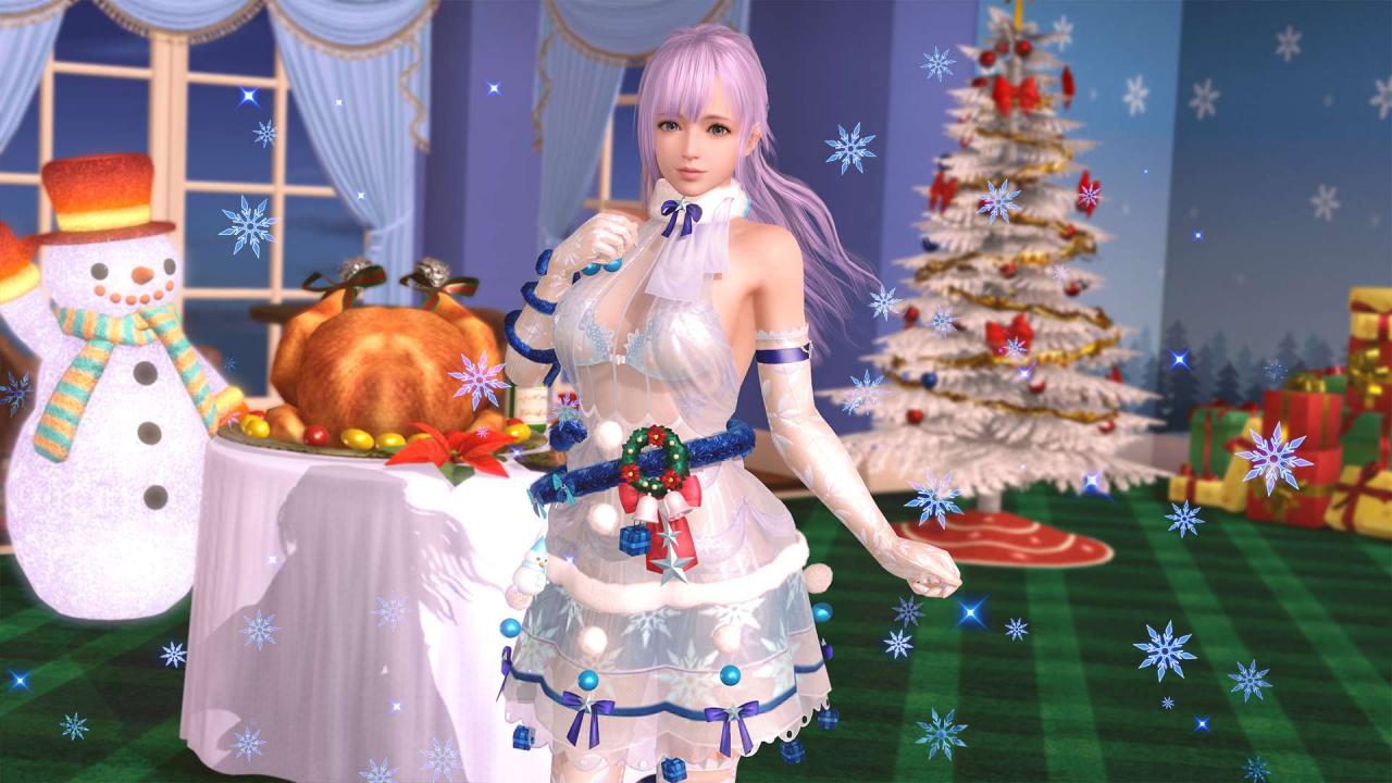 《死或生沙滩排球:女神假期》玩家设计服装大奖公布,同时上架圣诞服装插图6 《死或生女神假期》泳装设计大赛金奖作品 美女更性感