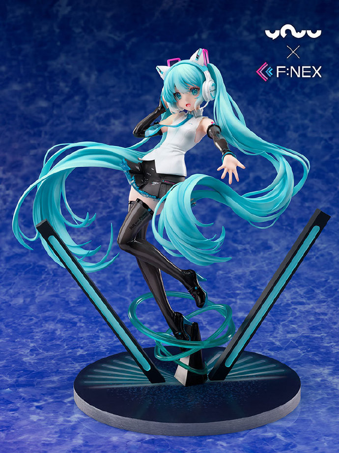 【妖舞YOWU×F:NEX】猫耳耳机 初音ミク1/7 手办 开始预约