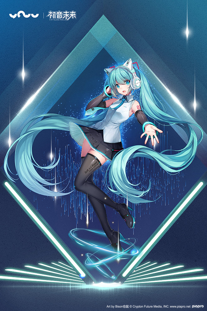 【妖舞YOWU×F:NEX】猫耳耳机 初音ミク1/7 手办 开始预约