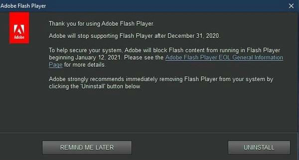 将成历史！Win10下一次更新将强制删除Flash Player