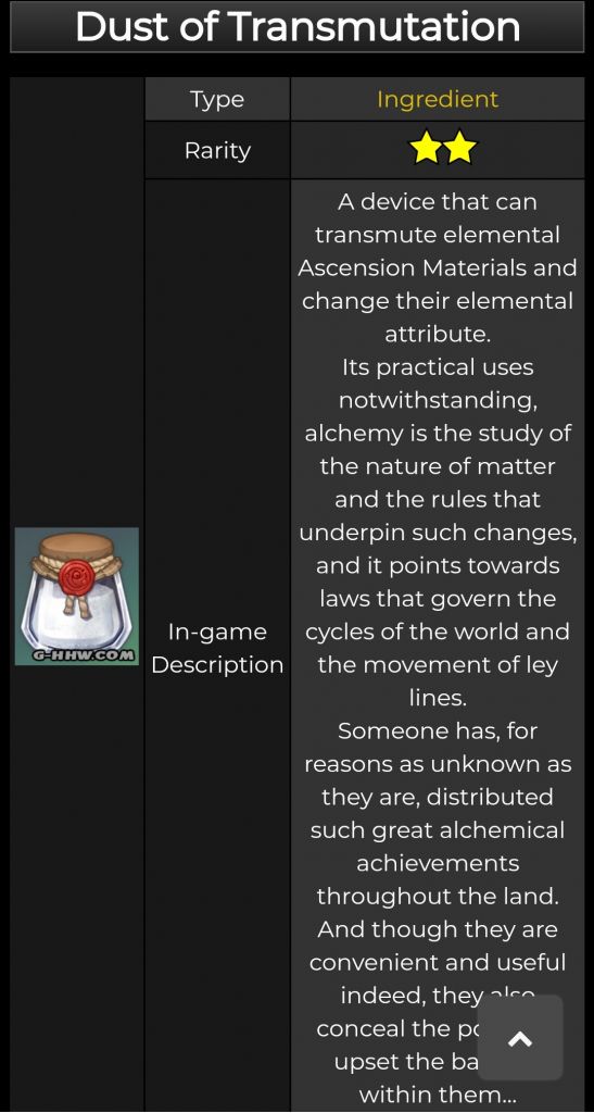 原神内鬼：1.3角色突破材料可转换属性