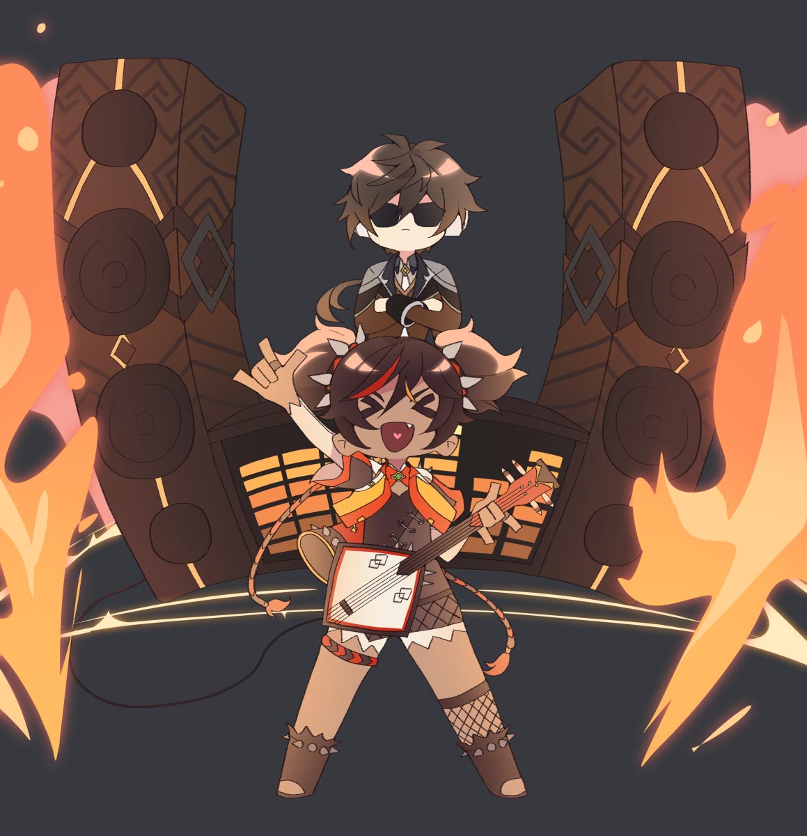 每日好图：原神同人图#P站插画精选#午安原神【1月2日新】