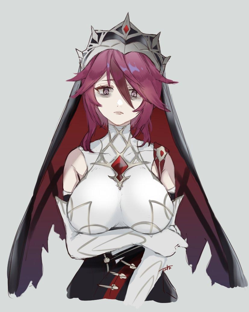 每日好图：原神#罗莎莉亚同人图#蒙德修女#P站