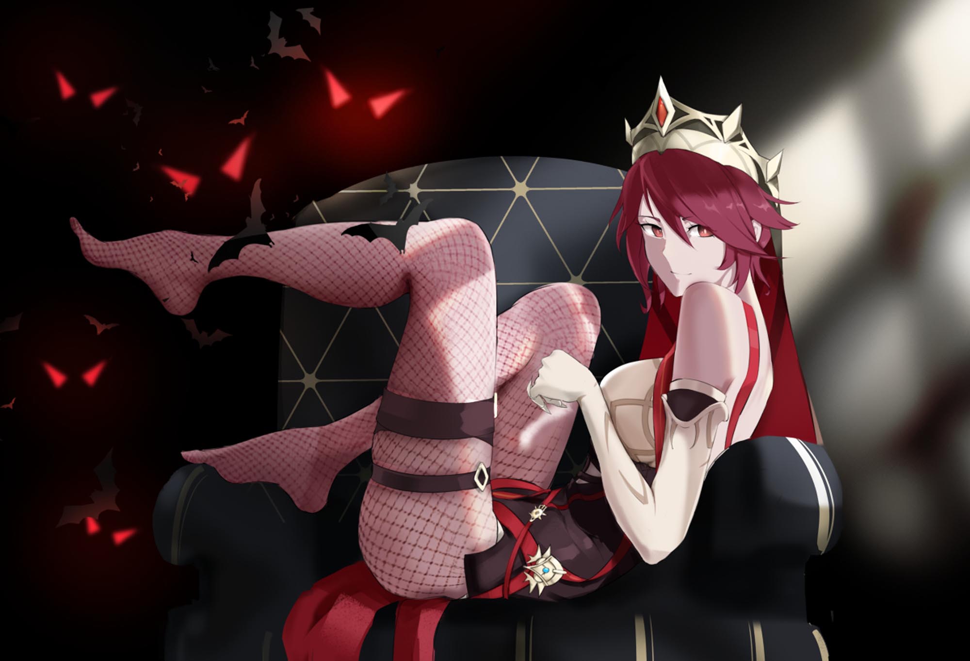 每日好图：原神#罗莎莉亚同人图#蒙德修女#P站