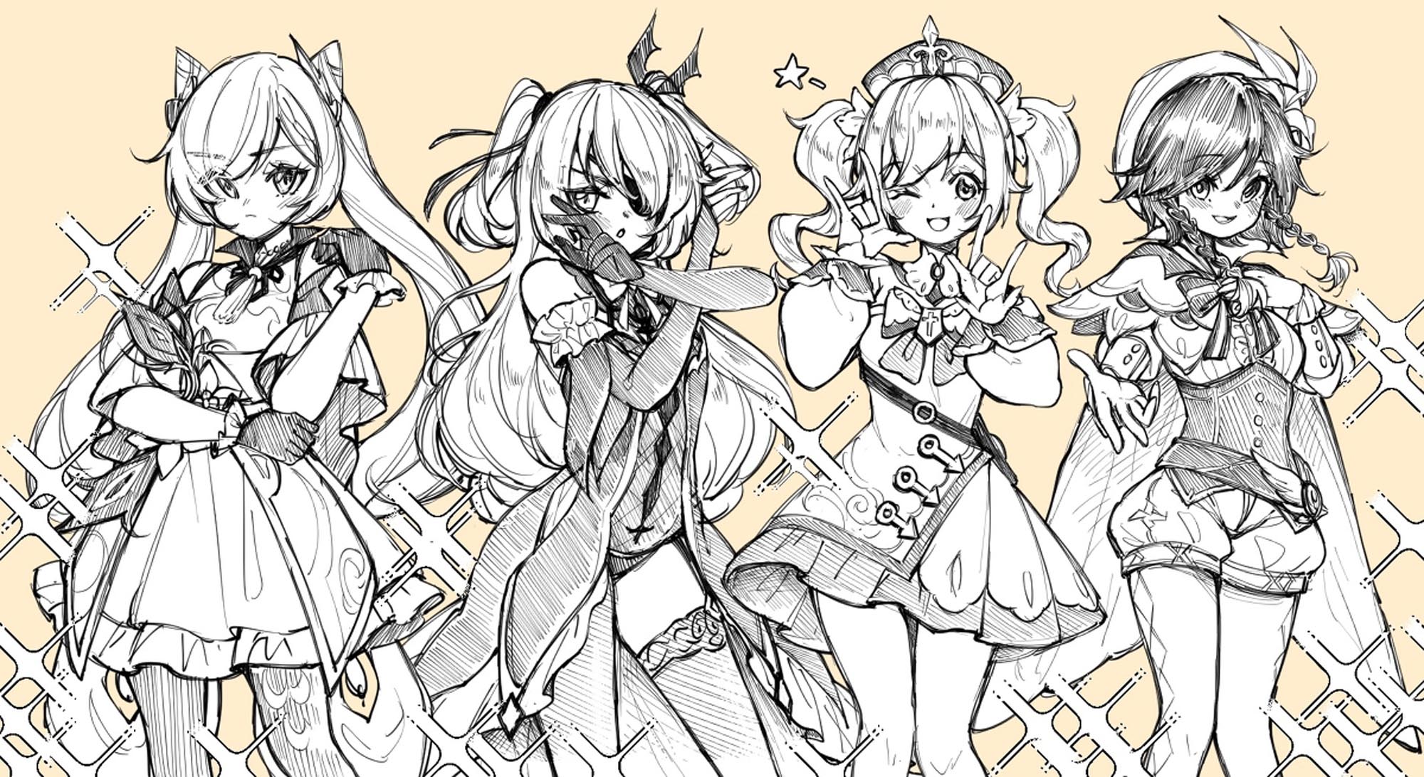 每日好图：原神同人图#P站美图精选#午安原神【1月3日新】