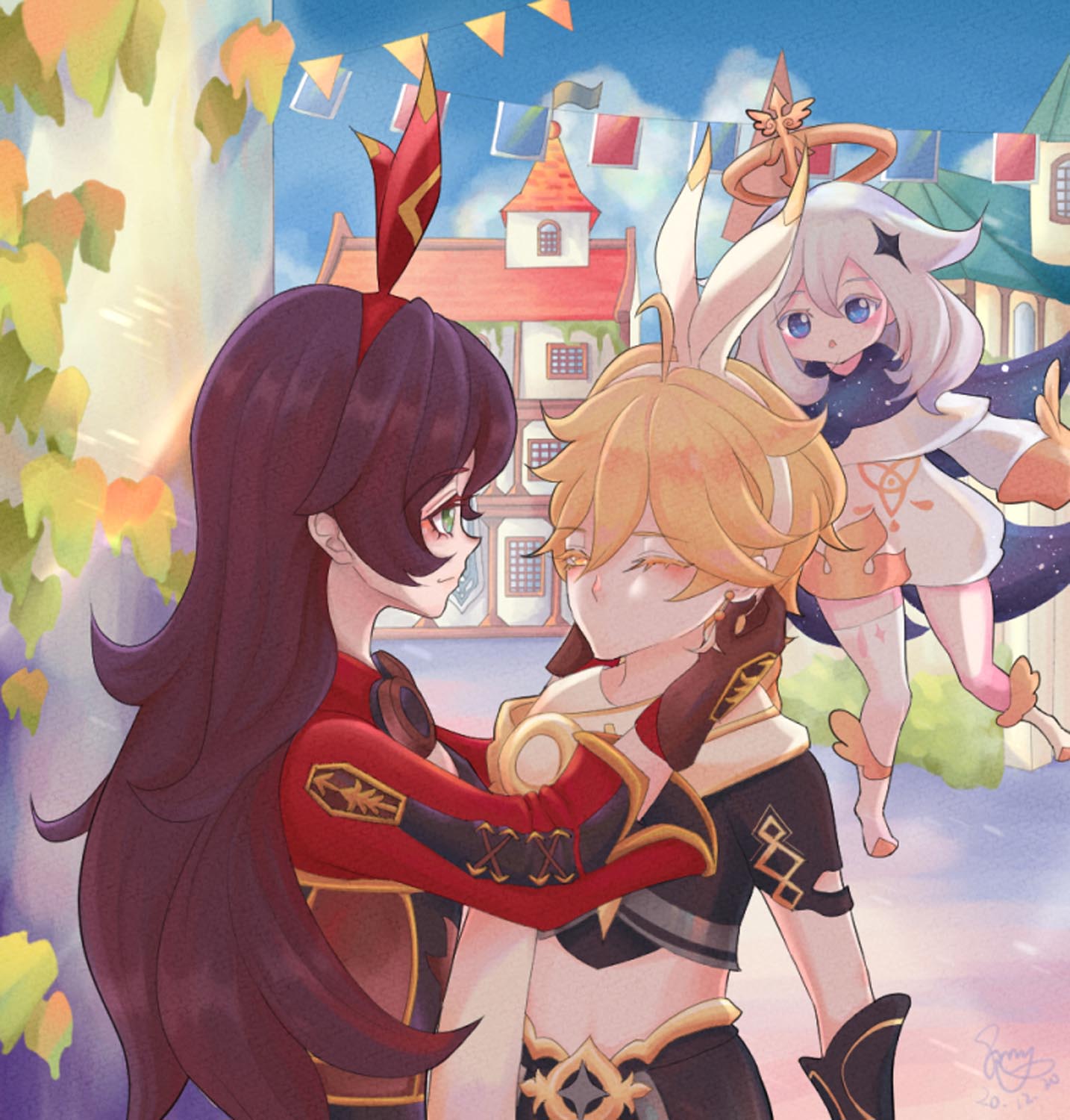 每日好图：原神同人图#Pixiv插画精选#早安原神【1月4日新】