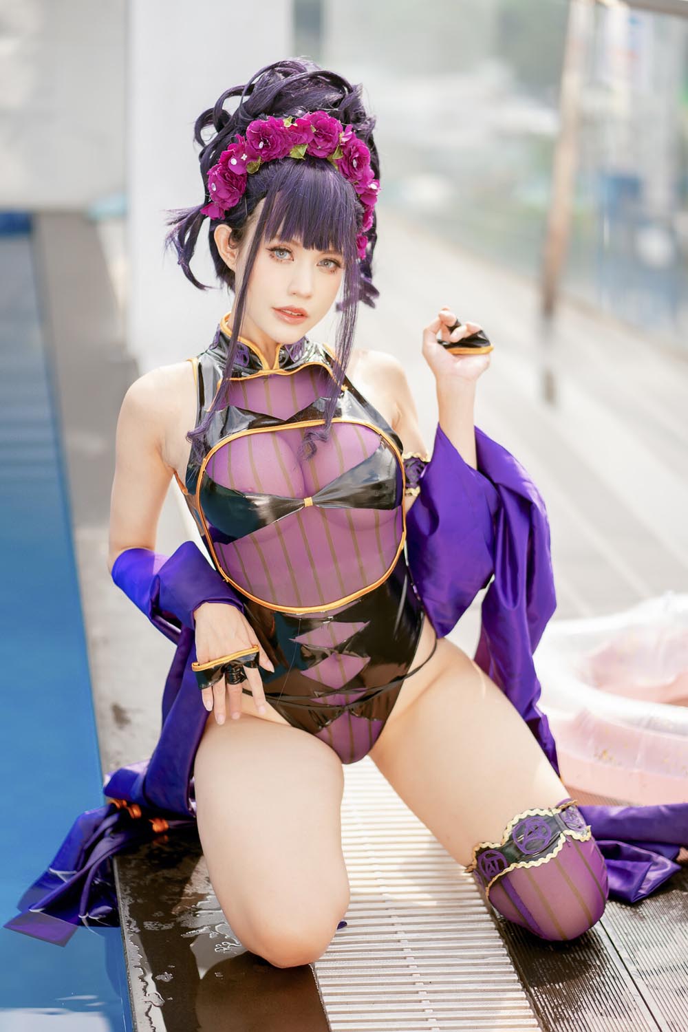 【Fate/Grand Order 紫式部COS】pingping【泳装2套50P】