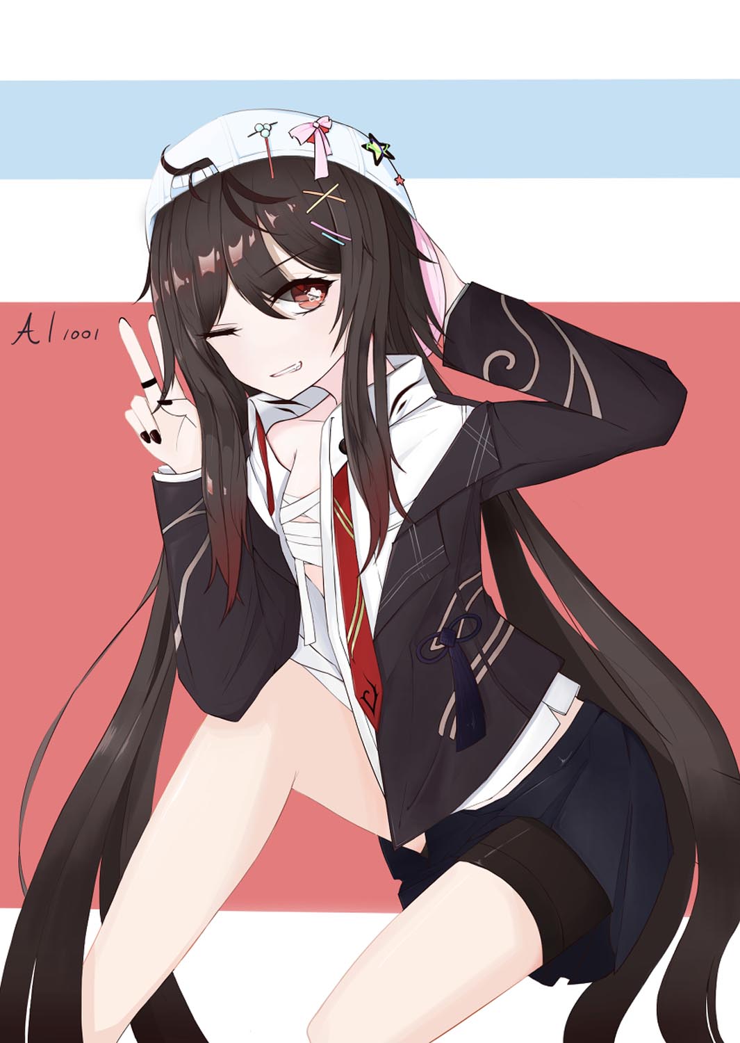 每日好图：原神#胡桃同人图#往生堂堂主#P站