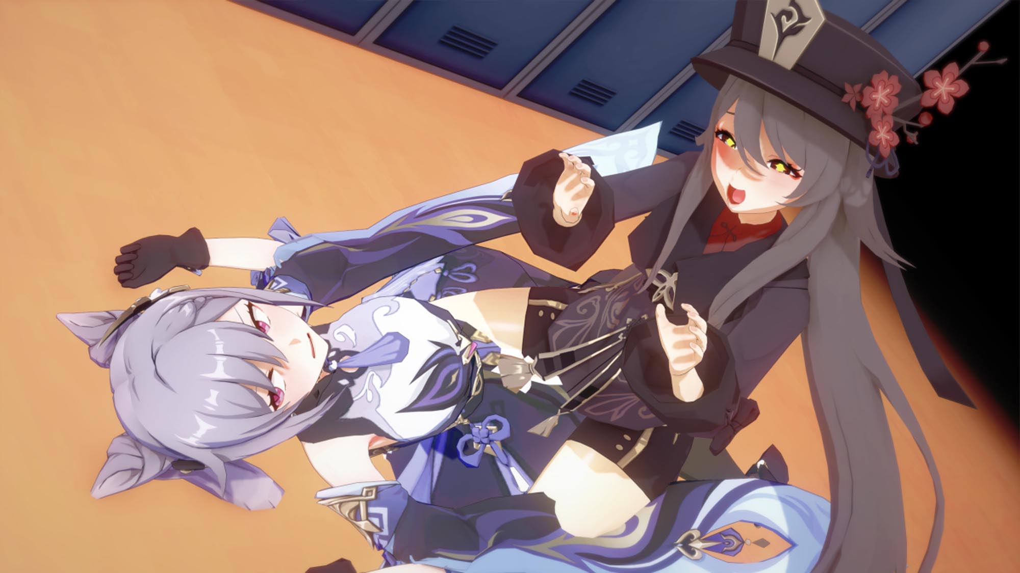 每日好图：原神#胡桃同人图#往生堂堂主#P站