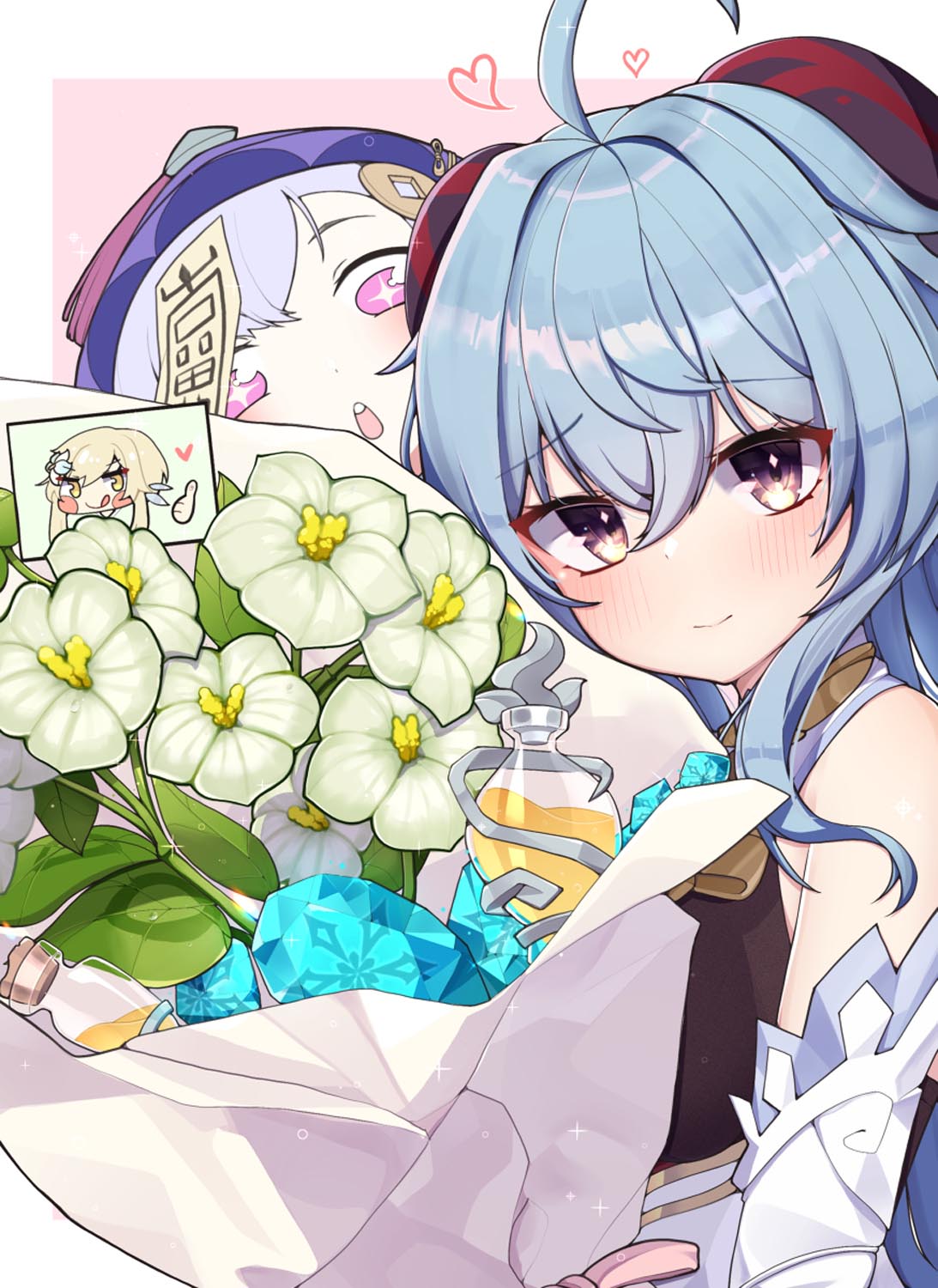 午安原神#原神同人图#今日甘雨许愿【1月12日新】