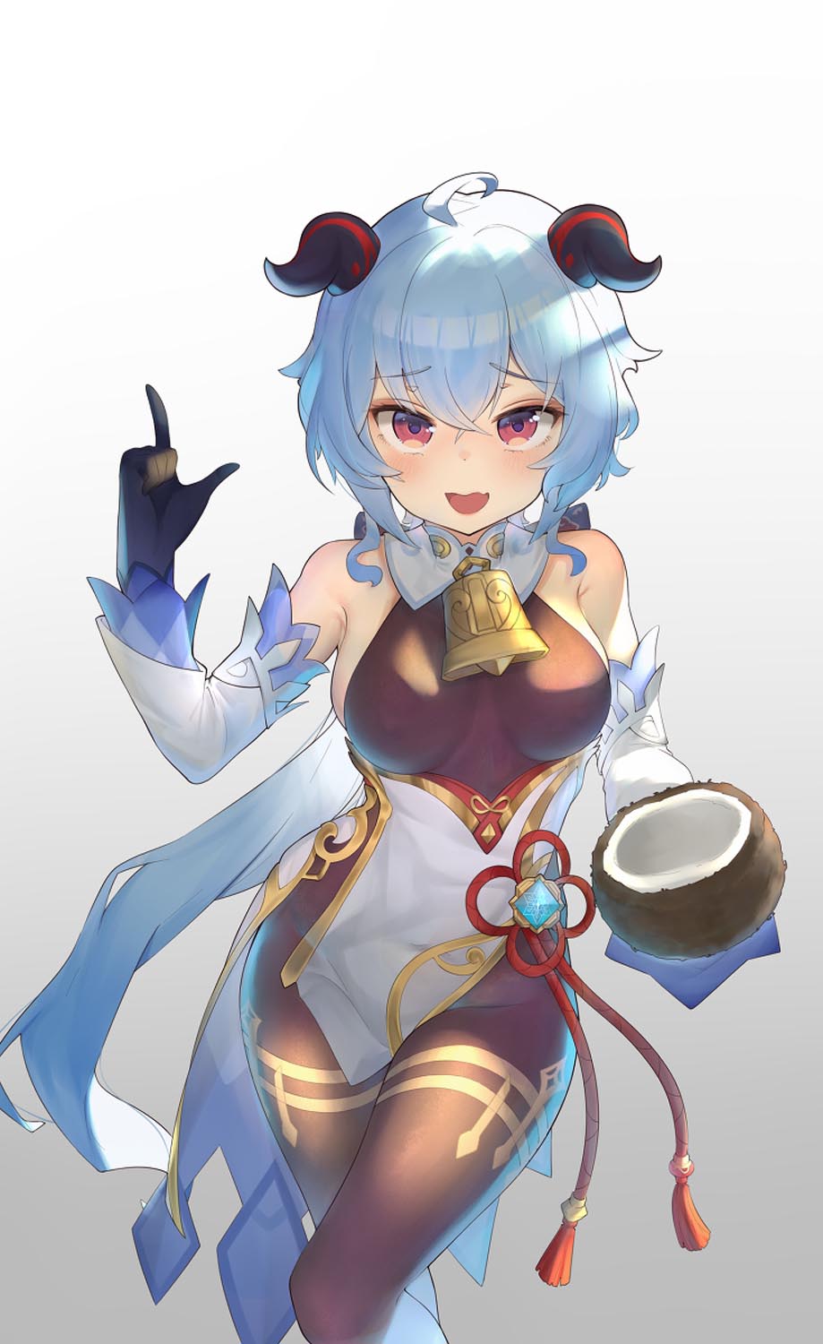 午安原神#原神同人图#今日甘雨许愿【1月12日新】