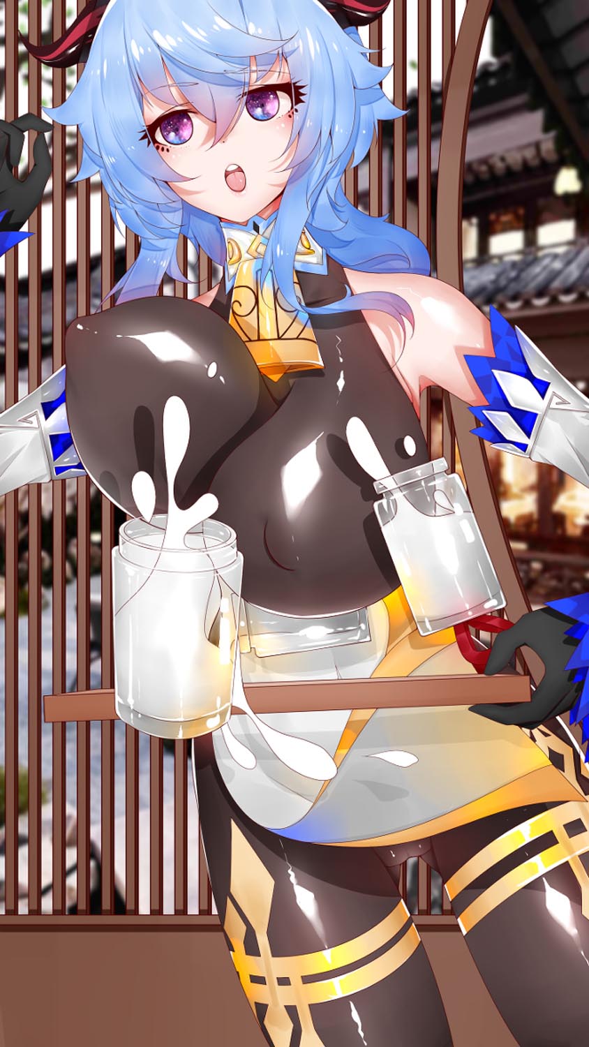 晚安原神#原神同人图#今日甘雨许愿【1月12日新】