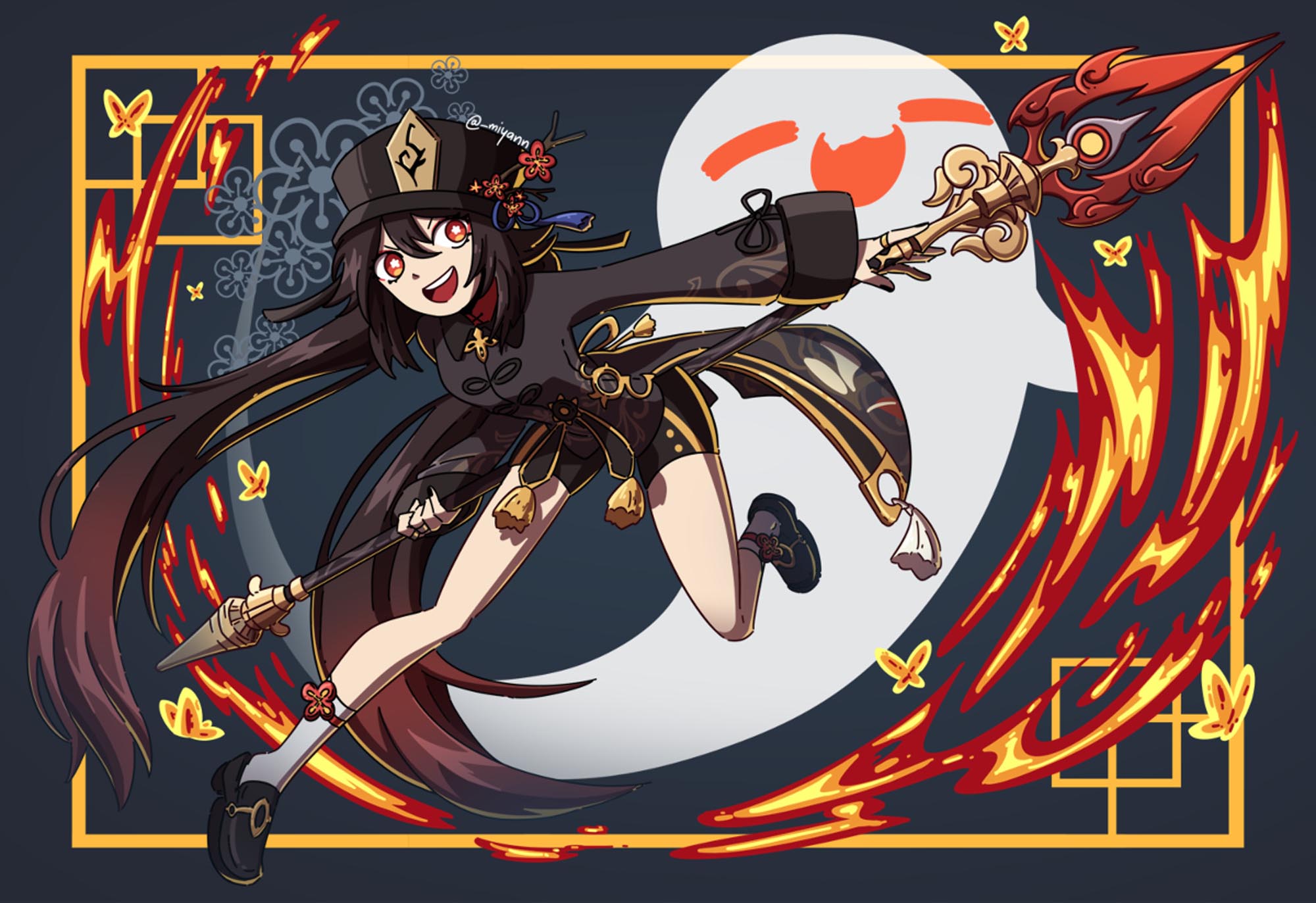 晚安原神#原神同人图#今日甘雨许愿【1月12日新】