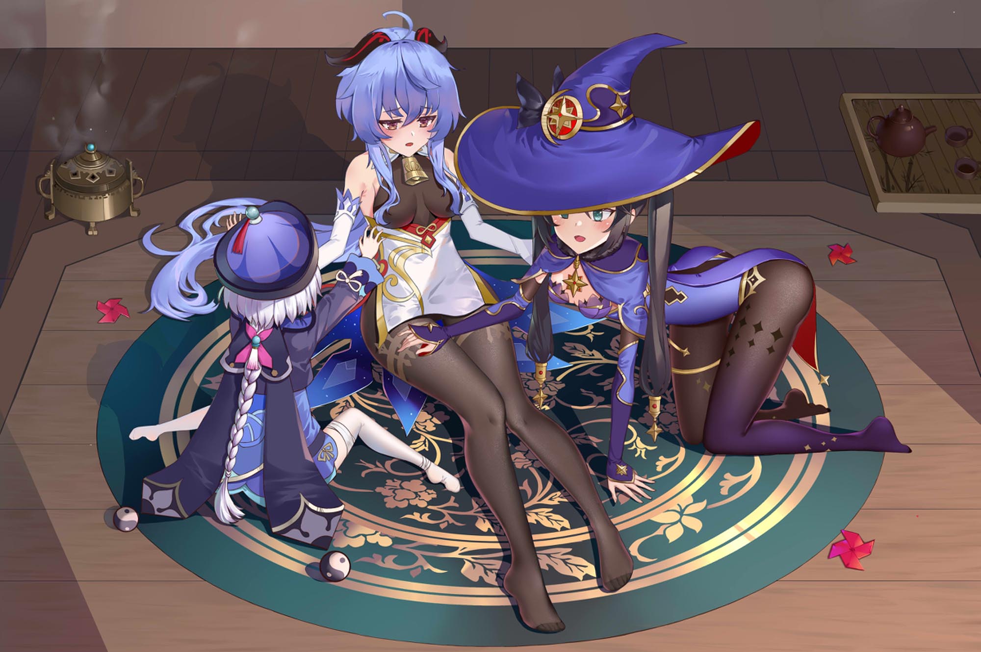 晚安原神#原神同人图#今日甘雨许愿【1月12日新】