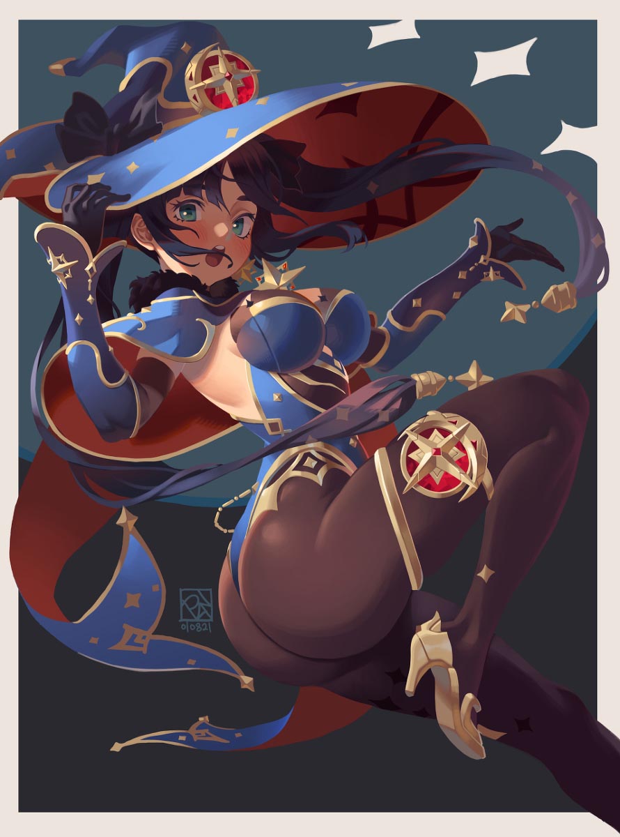 每日好图：晚安原神#原神同人图#P站【1月14日新】