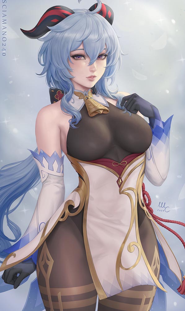 每日好图：原神同人图#P站#晚安原神【1月19日新】