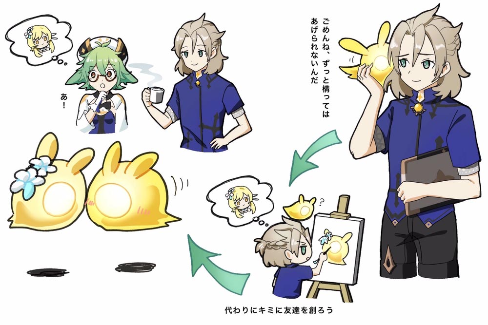 午安原神：原神同人图#Pixiv同人图【1月22日新】