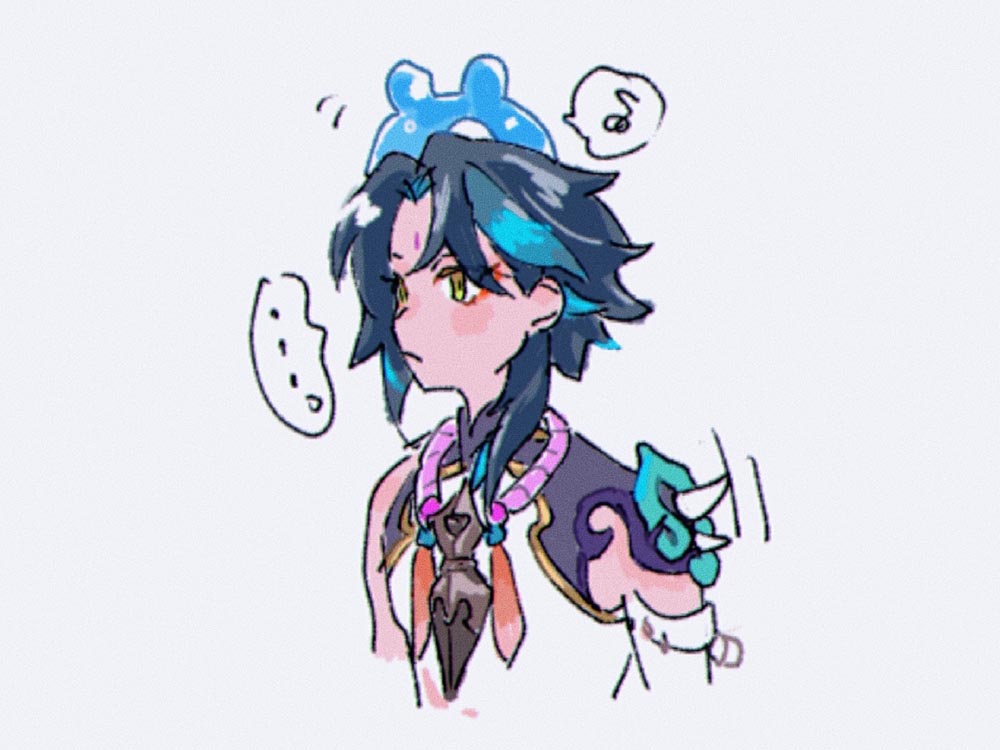 每日好图：原神同人图#P站精选#晚安原神【1月25日新】